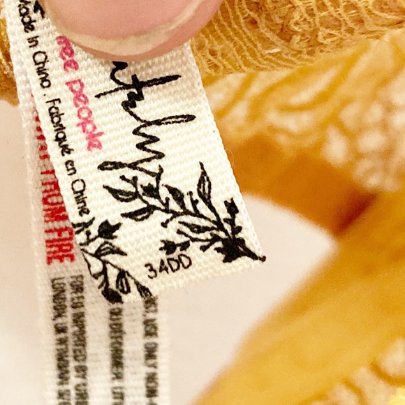 FREE PEOPLE Intimately Daisy Lace Bra GOLDENROD SZ: 34DD (34E) - Picture 6 of 11